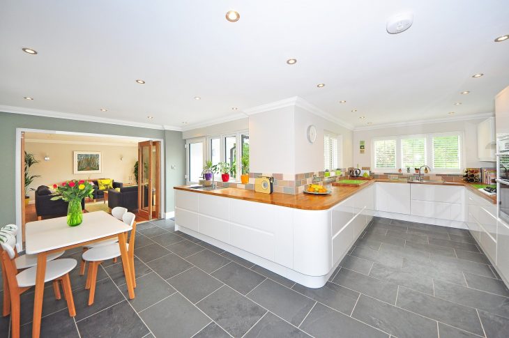 A kitchen filled with lots of furniture